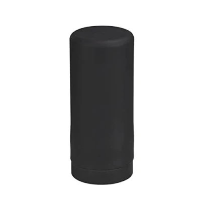 Immagine di WENKO Dosatore di detersivo per piatti Easy Squeez e, dispenser qualità piatti, dosaggio semplice, in silicone antifuoriuscita, capacità 250 ml, Ø 6 x 14 cm, nero