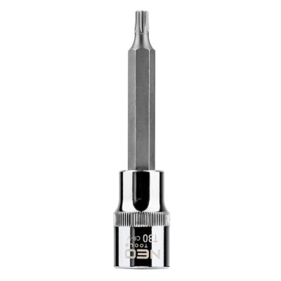 Immagine di NEO TOOLS 08 763 Serie di bussole 1/2 T30 Acciaio al cromo vanadio, per utensili Torx interno