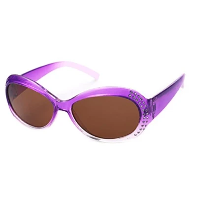 Immagine di Kiddus Occhiali da sole Polarizzati per bambine, ragazze. 6+ anni. Protezione UV400. Design alla moda con lustrini e colori vivaci. Rosa