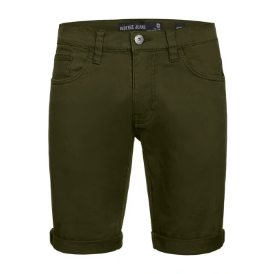 Immagine di Indicode Uomini Villeurbanne Jeans Shorts Pantaloncini Used Look con 5 Tasche Army L