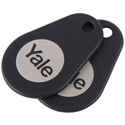 Immagine di Yale P YD 01 CON RFIDT BL Smart Door Lock Key Tags, Nero, Taglia unica, Set di 2 Pezzi