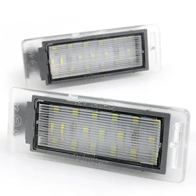 Immagine di LIGHTDELUX 2 luci di ricambio per targa a LED senza messaggio errore con marchio controllo E, V 031908