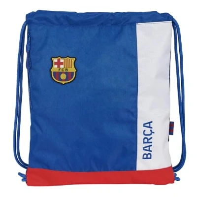 Immagine di F.C. Barcellona 2ª attrezzatura Zaino per sacco sportivo, chiusura con lacci, zaino, ideale bambini di diverse età, comodo e versatile, qualità resistenza, 35 x 45 cm, colore blu bordeaux,