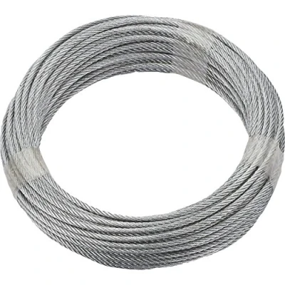 Immagine di Ruck Zuck 190382 Fune in acciaio zincato, 4 mm, lunghezza 20 m, 6 x 7 fili