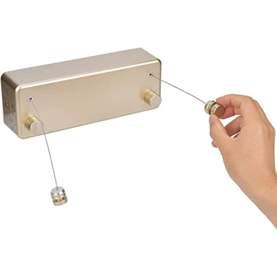 Immagine di Stendibiancheria Retrattile,Invisibili Filo in Acciaio Inox con Cavo Doppio, 4.2m Estensibile per Interni ed Esterni,per Balcone Stendino Bagno