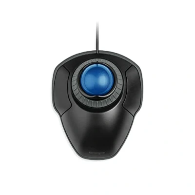 Immagine di Kensington K72337EU Mouse Orbit, Cablato con Trackball, per PC, Mac e Windows, Rotella di Scorrimento, Design Ambidestro, Tracciamento Ottico, Blu, 40 mm
