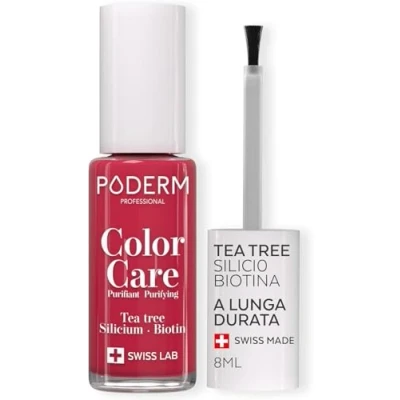Immagine di PODERM MICOSI delle unghie Smalto colorato TEA TREE Prevenzione E TRATTAMENTO gialle/danneggiate dalla COLORE Mani/Piedi Swiss Made