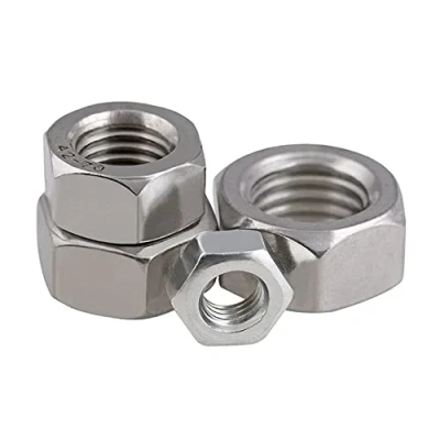 Immagine di 10pcs filettatura sinistra dadi esagonali in acciaio inossidabile 304 A2 dado M4 M5 M6 M8 M10 M12 M14 M16 M18 M20 (Color : 10pcs_M5)