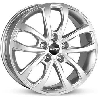 Immagine di OXXO 5 fori 17Inch 120mm cerchio in lega HYPERION &quot;Vernice argento brillante &quot; OX11 701756 V4 07 Cerchione