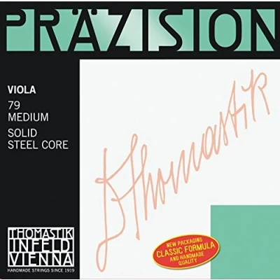 Immagine di Thomastik corda per Viola 4/4 Precision Re nucleo in acciaio solid, rivest. crome, media