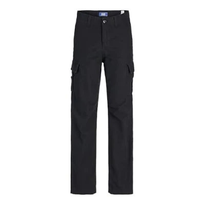 Immagine di Jack &amp; Jones Junior Pantaloni cargo per bambini, Taglia: 146, Black