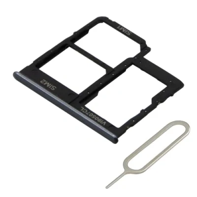 Immagine di MMOBIEL Doppio Vassoio Carta SIM Compatibile con Samsung Galaxy A40 2019 Porta Scheda Incl il pin della Nero