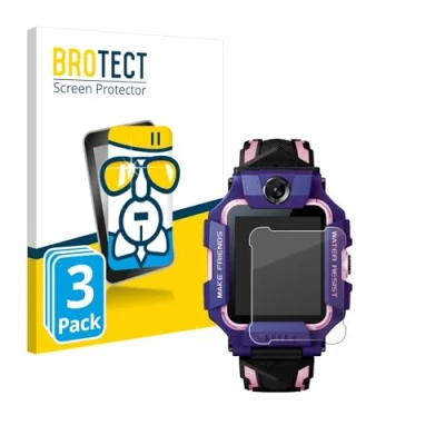 Immagine di brotect Pellicola Protettiva Vetro per Imoo Watch Phone Z6 Protezione Schermo (3 Pezzi) [Durezza Estrema 9H, Chiaro]