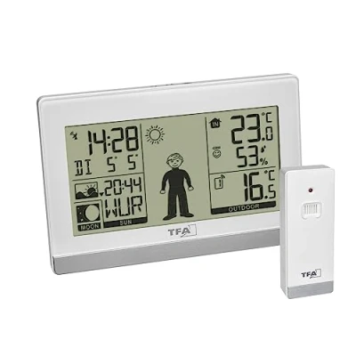 Immagine di TFA Dostmann Weather Boy 35.1159.02 Stazione meteo digitale senza fili Previsione per 8 ore Numero di sensori max. 3