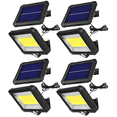 Immagine di Maclean MCE438 Lampada Faretto LED Solare con Sensore di Movimento e Crepuscolare 5W 6000 K Esterno Cortile (4 x Stück)