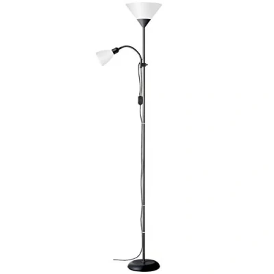 Immagine di Brilliant Spari Lampada a piantana LED (monocolore) E27 60 W Argento, Bianco