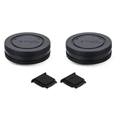Immagine di PROfezzion Kit Tappo Corpo e Mount Copriobiettivo Posteriore per Sony ZV E1 E10 A6000 A6100 A6300 A6400 A6500 A6600 A5100 A5000 A1 A7C A7 III II A7R IV A7S A9 NEX 6