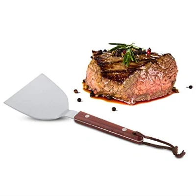 Immagine di Spatole Cucinare in acciaio inossidabile Pancake Steak Teppanyaki Pala Barbecue Maniglia cucina Utensile da 85