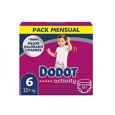 Immagine di DODOT Pannolini Bambino Activity Taglia 6 (+13 kg), 117 con Vestibilità Più Resistente