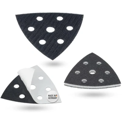 Immagine di DFS Set di accessori per levigatrice a delta, 3 strati, supporto protettivo, 6 fori, interface pad carta vetrata