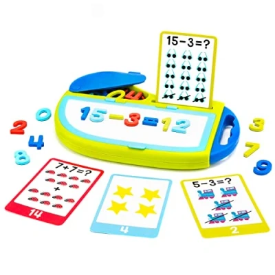 Immagine di Learning Resources MathMagnets Go Set di attività per contare, Numeri magnetici Bambini, Giocattoli educativi, contare e risorse la Matematica, 73 Pezzi, 3+
