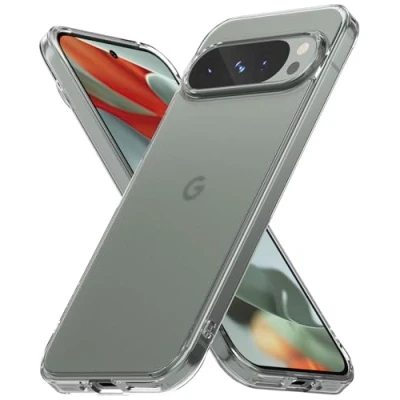 Immagine di Ringke Fusion Compatibile con Cover Pixel 9 Pro / 9, Anti Impronte, Custodia Opaca Antiurto Protettiva Robusta Ottima Grip Matte Clear