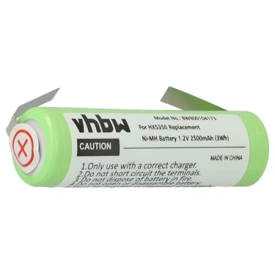 Immagine di vhbw batteria compatibile con Braun Oral B Triumph 4000, Oxyjet, PrecisionClean spazzolino elettrico (2500mAh, 1,2V, NiMH)