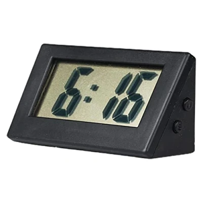 Immagine di Dubbulon Sveglia Digitale, LCD Digitale da Comodino, Orologio, Piccolo Orologio Tavolo, con Batteria Bottone, per Camera, Ufficio