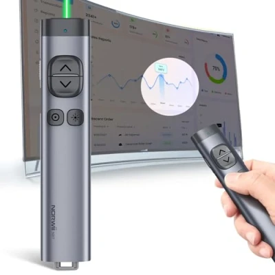 Immagine di NORWII N97s Clicker per presentazioni PowerPoint, PowerPoint Clicker, Presentazione Rremota, Bluetooth Wireless Presenter, Puntatore digitale schermo TV