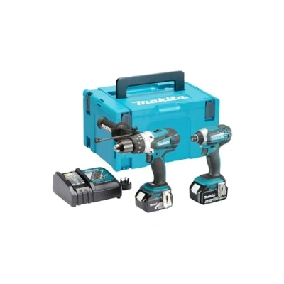 Immagine di Makita Combo Kit DHP458 + DTD152 DC18RC BL1850Bx2, 18 V 2 X 5 AH LI ION Hammer Drill/Impact Driver Kit, 1 pezzi, dlx2145tj