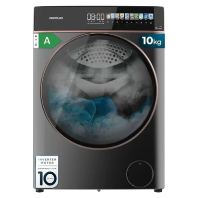 Immagine di Cecotec Lavatrice Carico Frontale 10 Kg Bolero DressCode 10900 Autodose Inverter FullColor Ice Blue A.1400RPM, Basso Consumo, Display Color, 11 Programmi, Motore Plus, Funzione