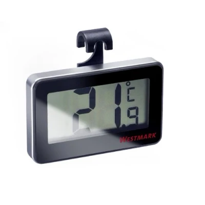 Immagine di Westmark Termometro digitale da frigo, per misurare la temperatura nel frigo o nella stanza, plastica/vetro, argento/nero, 52152280