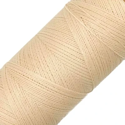 Immagine di LINHASITA, Rocchetto di Filo Cerato, 100 g, 360 m, 0,5 mm Spessore, in Poliestere, per macramé, 30 Colori Ecru