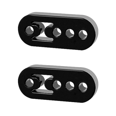 Immagine di QWORK® 2 Pezzi Gancio di Scarico per Auto 4 Fori Silenziatore in Gomma Universale Staffa la Maggior Parte delle