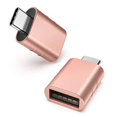 Immagine di Syntech Adattatore da USB C a [2 pezzi], Type C, Conversione Thunderbolt 4/3 3.1/3.0/2.0 per MacBook Pro 2021 Air 2020, Galaxy S9/S8/Tab S3, Oro rosa