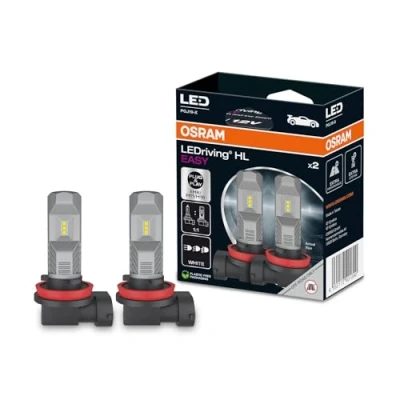 Immagine di OSRAM LEDriving HL EASY ≜ H8/H11/H16, lampada LED abbaglianti e anabbaglianti, bianco freddo 6000K, nessun accessorio necessario, solo per uso fuoristrada no ECE, 2 lampade