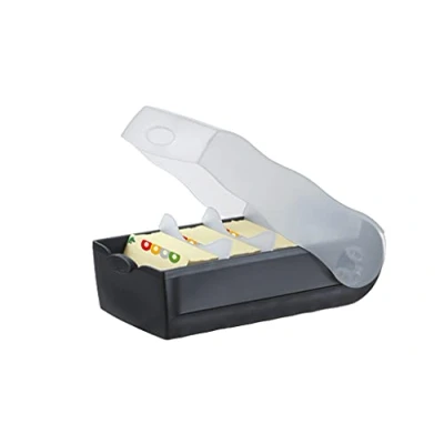 Immagine di HAN CROCO 997 633 Schedario Nero Numero max. di schede: 900 Schede DIN A7 orizzontale incl. 100 cartoncini a righe