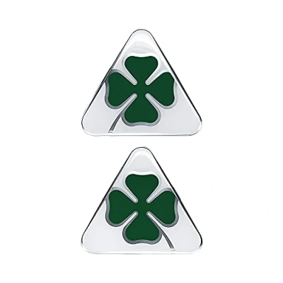 Immagine di Alfa Romeo Adesivi 3D Ufficiali Quadrifoglio Verde Destro + Sinistro, 95 x 85 mm