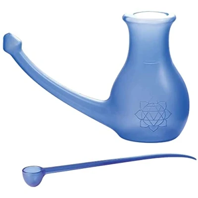 Immagine di Scandinavian Yoga and Meditation School Neti lota per irrigazione nasale, Allergia, Dischetto