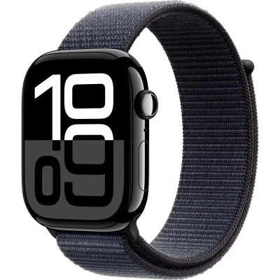 Immagine di Apple Watch Series 10 GPS + Cellular 46 mm Cassa in alluminio Sport Loop Inchiostro