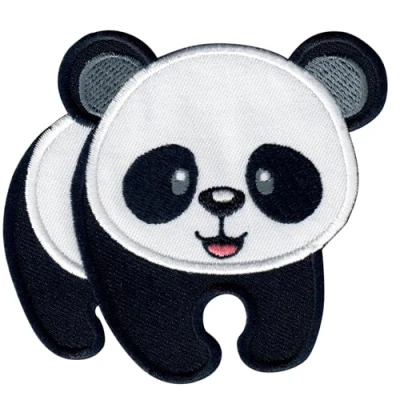 Immagine di PatchMommy Toppa Termoadesiva Panda Patch Ricamate per Ferro da Stiro o Cucire Toppe Adesive Vestiti, Applicazioni Tessuti Bambini