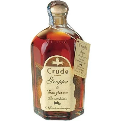 Immagine di Grappa di Sangiovese invecchiata Crude 500 ml