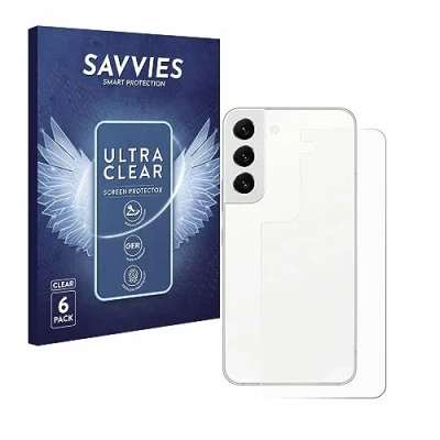 Immagine di savvies (6 Pezzi Pellicola Protettiva per Samsung Galaxy S22 5G (Posteriore) Protezione Schermo Trasparente