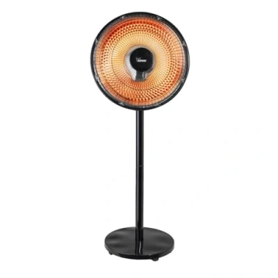 Immagine di Bimar HR320 Stufa radiante a parabola Solemio, Lampada riscaldante, infrarossi, portatile, Potenza regolabile, Oscillazione automatica, Con interruttore di sicurezza ribaltamento