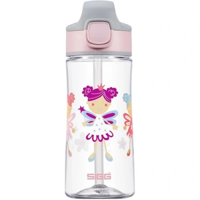 Immagine di SIGG Miracle Fairy Friend Borraccia Bambini (0.45 L), Bottiglia per con Coperchio Ermetico, Salvagoccia Trasportabile Una Mano in Tritan