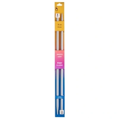 Immagine di Pony P33610 Ferri da Maglia Classici, con estremità Singola, in Alluminio, Multicolore, 4,5 mm