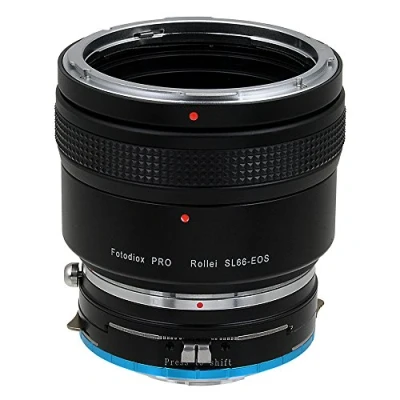 Immagine di Fotodiox Rolleiflex SL66 (Rollei SL66E, SL66X, SL66SE) Series Lens Mount Shift Adapter to Fujifilm X Mirrorless Camera si adatta a corpi di fotocamere come Pro1, E1, M1,