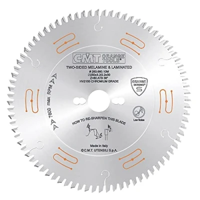 Immagine di CMT 283.680.10M Sierra circular de cromo hw 250x3,2/2,2x30 z80 38 grados atb