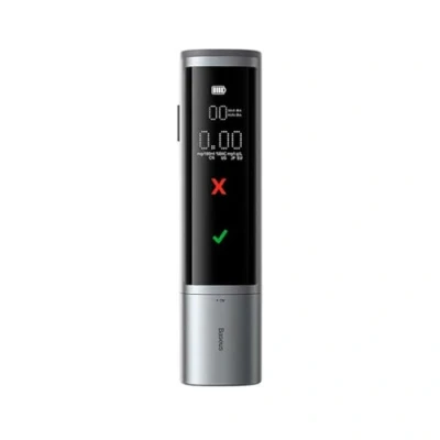 Immagine di Baseus Car Mount SafeJourney Pro Series alcohol breathalyser in aluminium case 470 mAh Gray (CRCX060014)