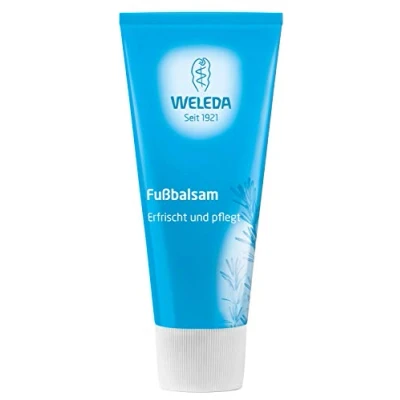 Immagine di Weleda Balsamo per i piedi, crema di facile assorbimento e dall&#039;immediato effetto rinfrescante lenitivo, previene screpolature vesciche riduce sgradevoli odori (1X75 ml)
